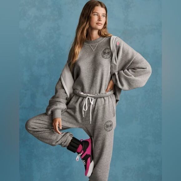 Ralph Lauren Pink Pony Gray Cashmere Crewneck Long-sleeved Sweater - Picture 10 of 17